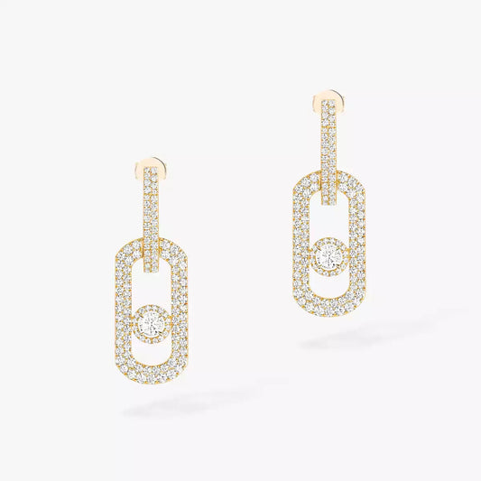 [Renovia Jewelry]So Move XL Pave_-Set Diamond Pendant Earrings
