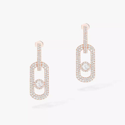 [Renovia Jewelry]So Move XL Pave_-Set Diamond Pendant Earrings