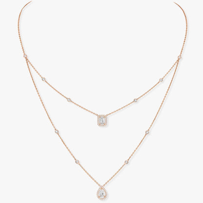 [Renovia Jewelry]MY TWIN 2 ROW DIAMOND NECKLACE