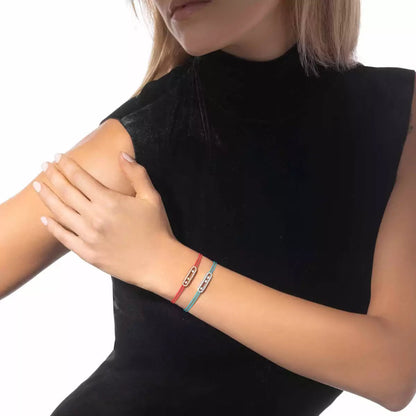[Renovia Jewelry]MK Care(s) pink cord pavé bracelet
