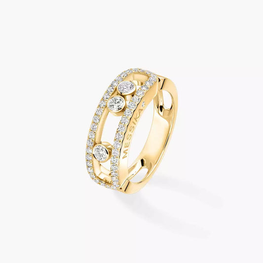 [Renovia Jewelry] Move Gold Diamond Pave_ Ring