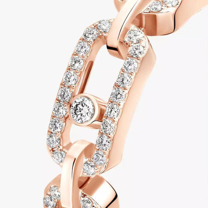[Renovia Jewelry]Move Link Pave_-Set Diamond Ring in Gold