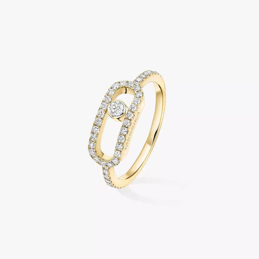 [Renovia Jewelry]Move Uno Diamond Ring in Gold
