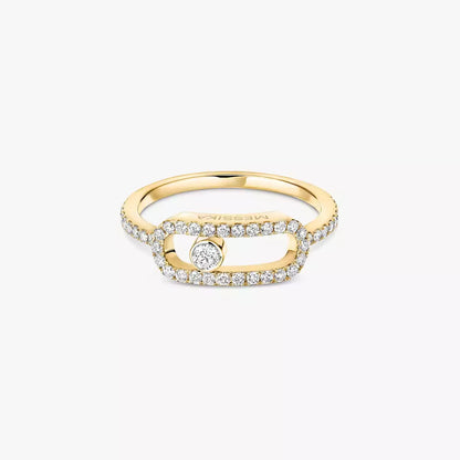 [Renovia Jewelry]Move Uno Diamond Ring in Gold