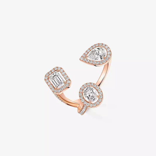 [[Renovia Jewelry] Diamond Ring 0,25ct My Twin Trilogy