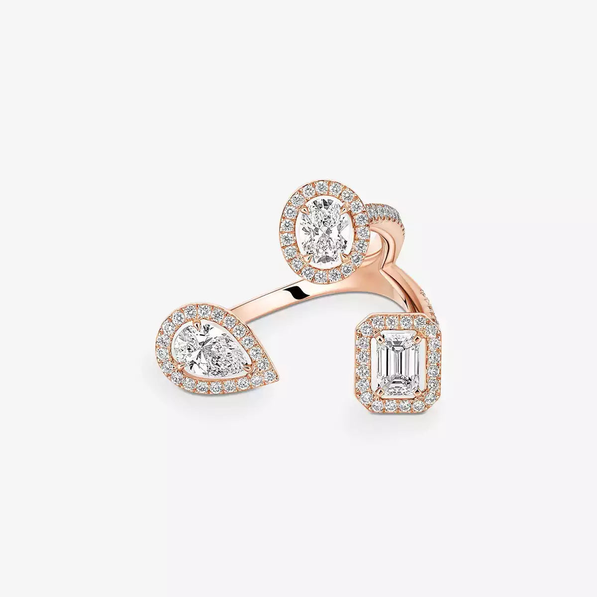 [[Renovia Jewelry] Diamond Ring 0,25ct My Twin Trilogy