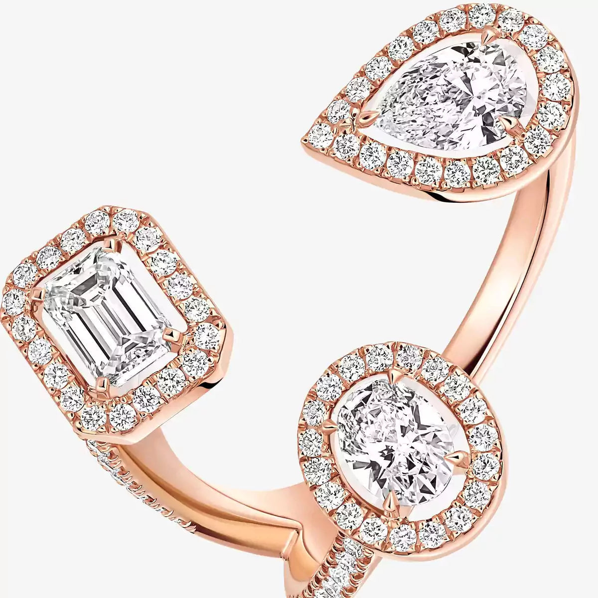 [[Renovia Jewelry] Diamond Ring 0,25ct My Twin Trilogy