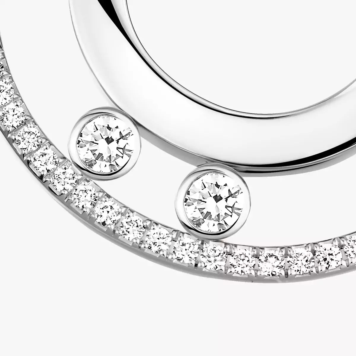 [Renovia Jewelry]Move Romane Small Diamond Hoop Earrings