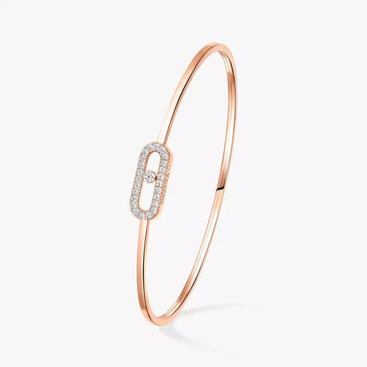 [Renovia Jewelry]Move Uno pavé flex bangle medium