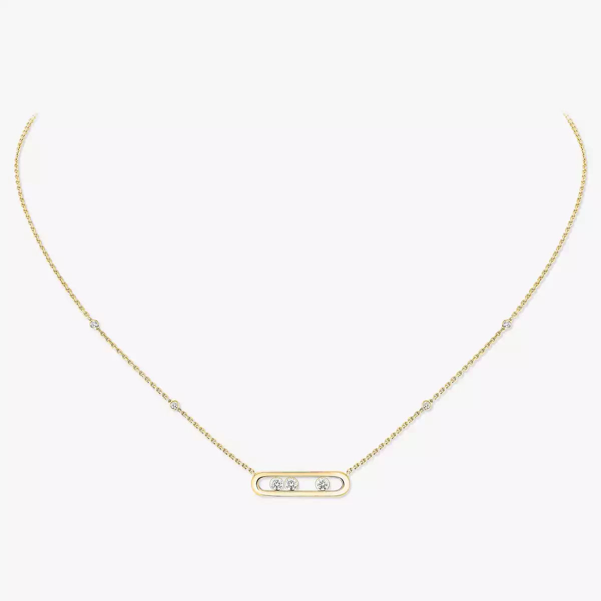 [Renovia Jewelry] Baby Move Gold Diamond Necklace