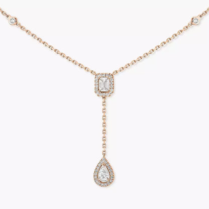 [Renovia Jewelry]Gold Diamond Tie Necklace