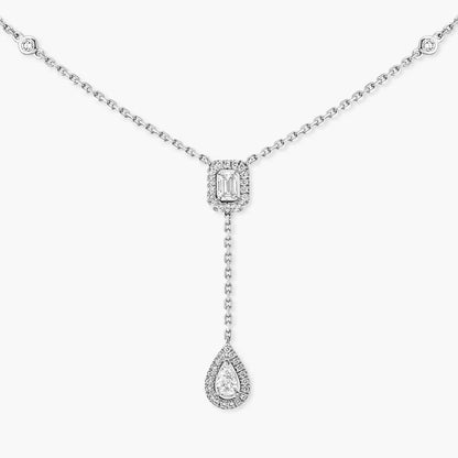 [Renovia Jewelry]Gold Diamond Tie Necklace