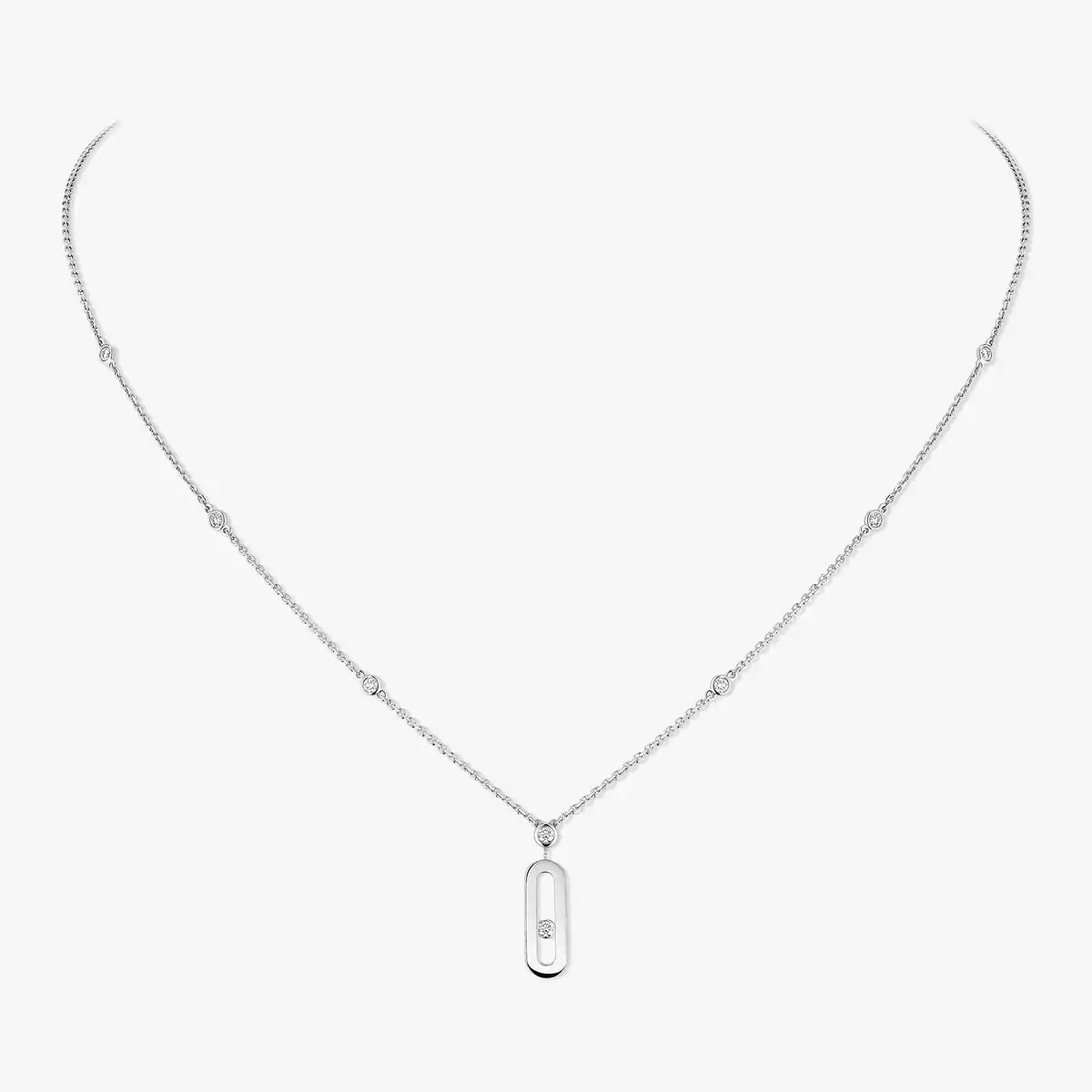 [Renovia Jewelry] Move Uno Gold Diamond Long Necklace