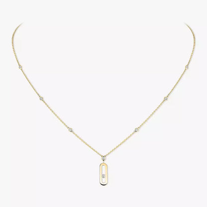 [Renovia Jewelry] Move Uno Gold Diamond Long Necklace
