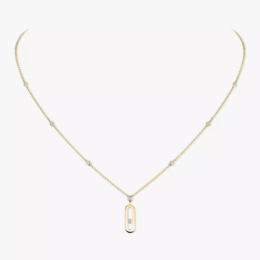 [Renovia Jewelry] Move Uno Gold Diamond Long Necklace