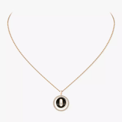 [Renovia Jewelry]Lucky Move Diamond Necklace in Rose Gold and White Mother-of-Pearl