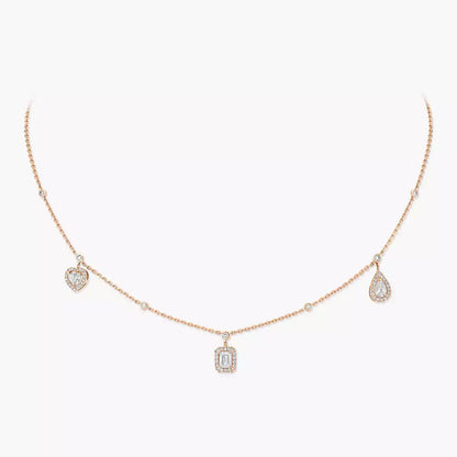 [Renovia Jewelry]My Twin Diamond Necklace in Silver