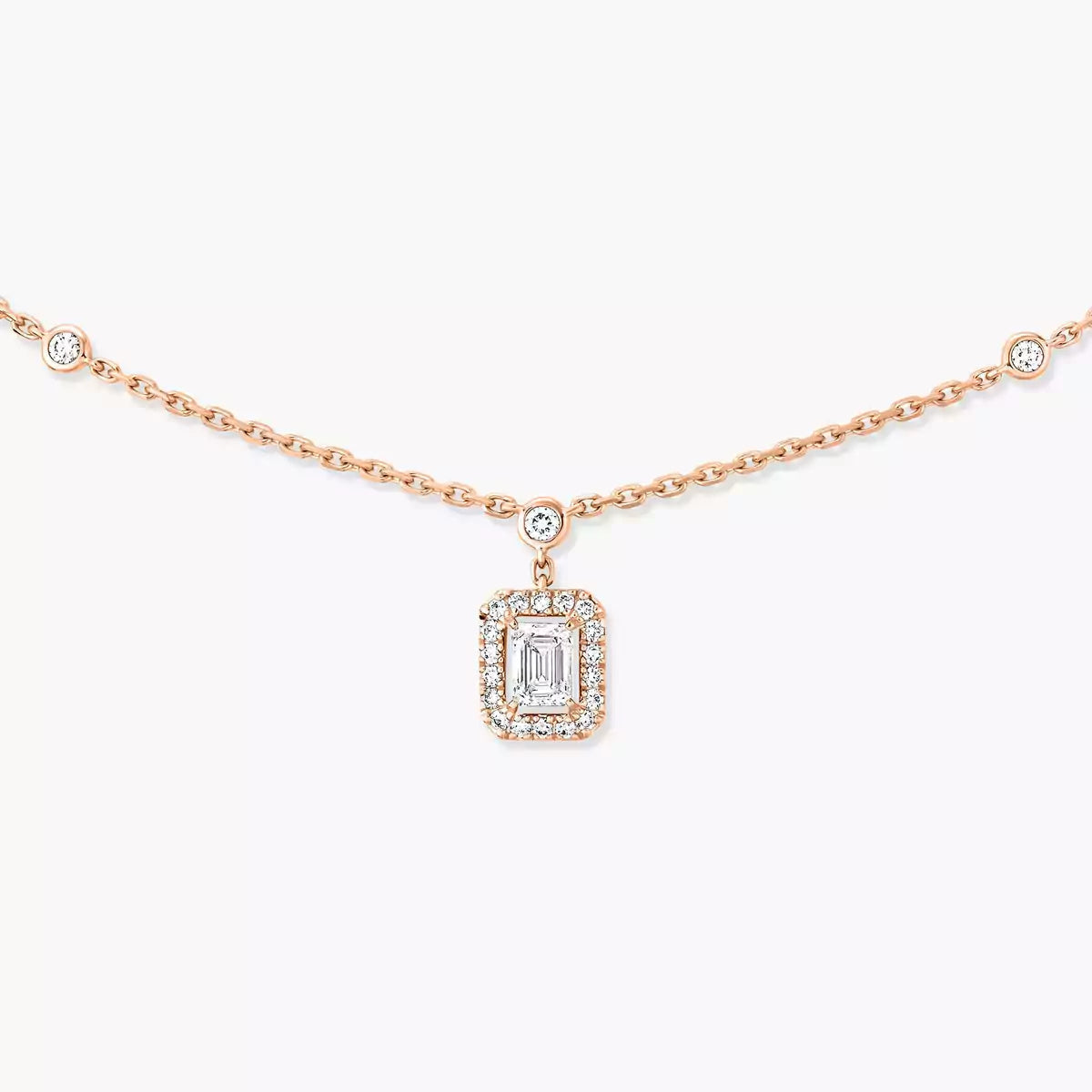 [Renovia Jewelry]My Twin Diamond Necklace in Silver