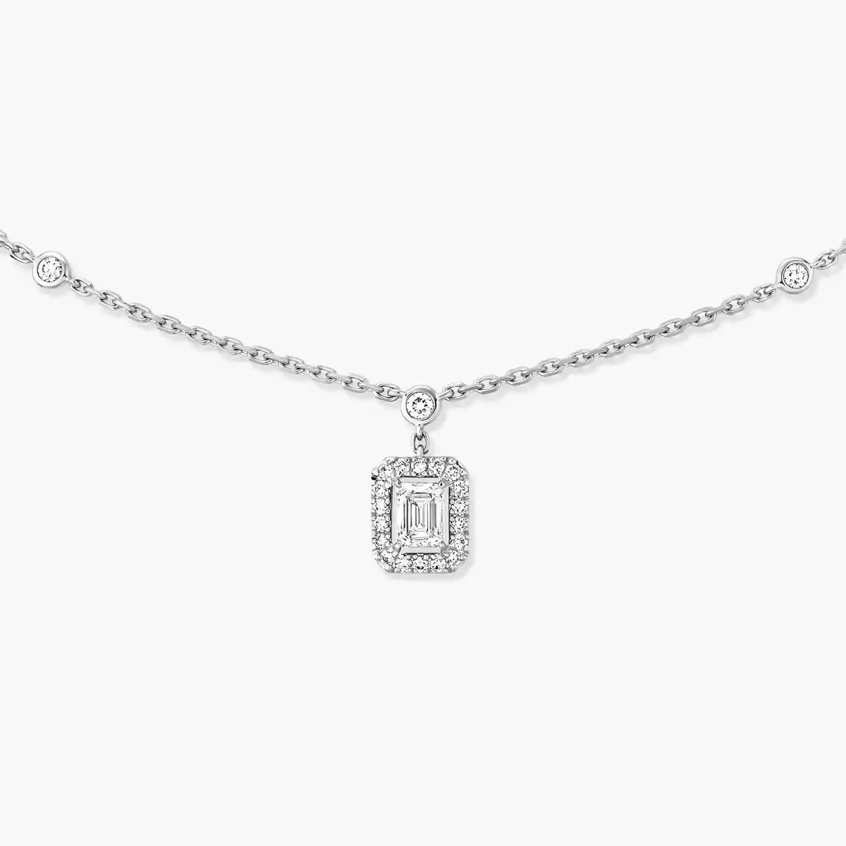 [Renovia Jewelry]My Twin Diamond Necklace in Silver