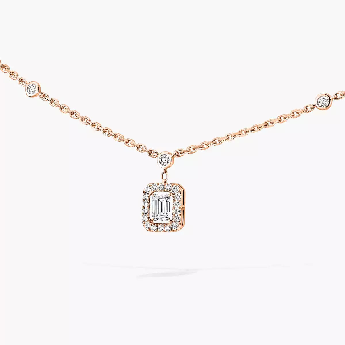 [Renovia Jewelry]My Twin Diamond Necklace in Silver