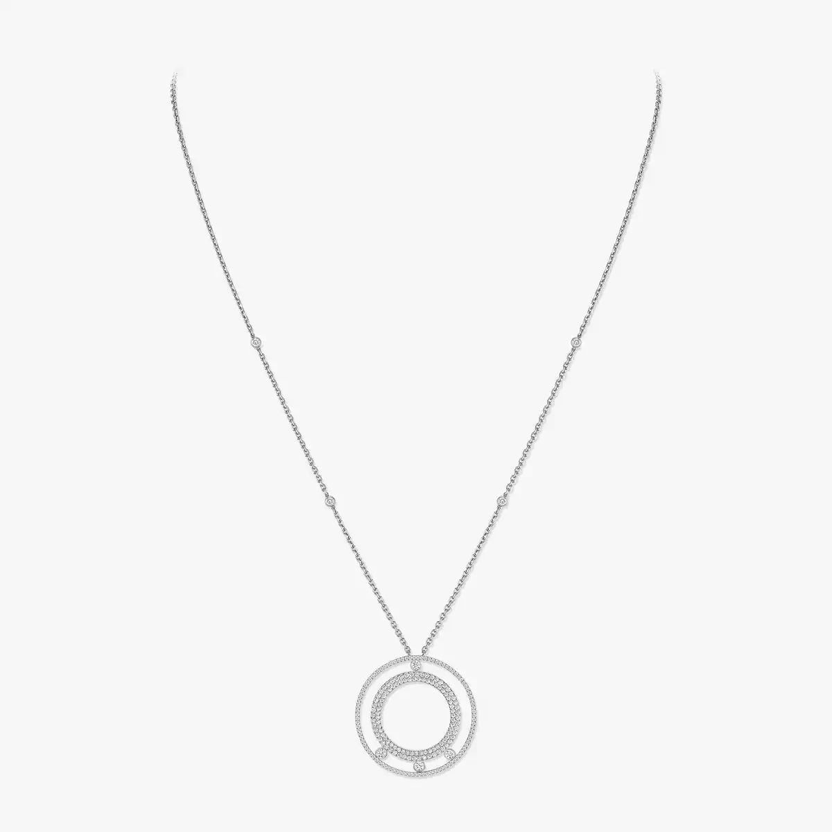 [Renovia Jewelry]Move Romane Long Pave_-Set Diamond Necklace