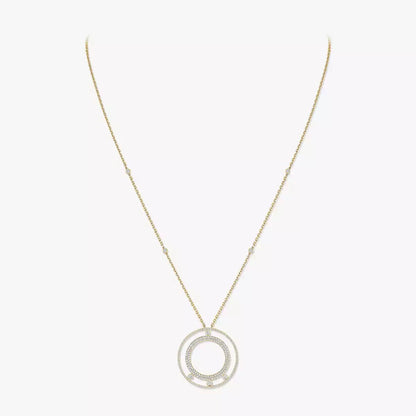 [Renovia Jewelry]Move Romane Long Pave_-Set Diamond Necklace