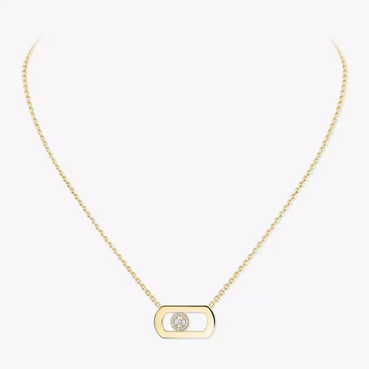 [Renovia Jewelry]So Move Diamond Necklace in Gold