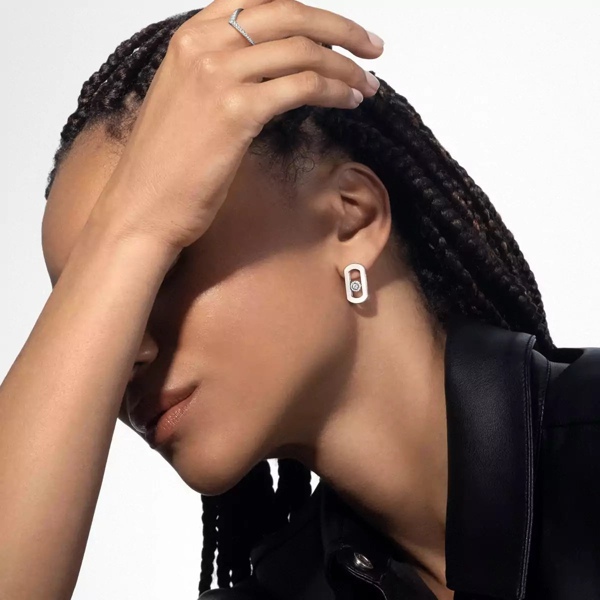 [Renovia Jewelry]So Move Diamond Earrings in Yellow Gold