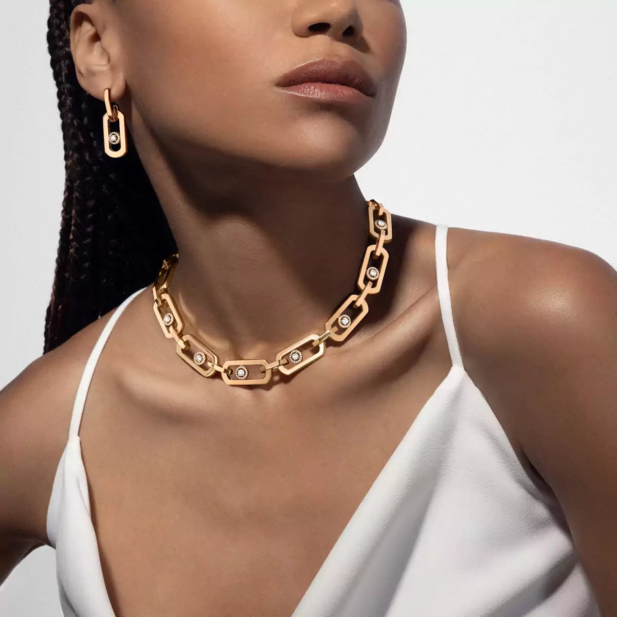 [Renovia Jewelry] So Move XL Diamond Hoop Earring
