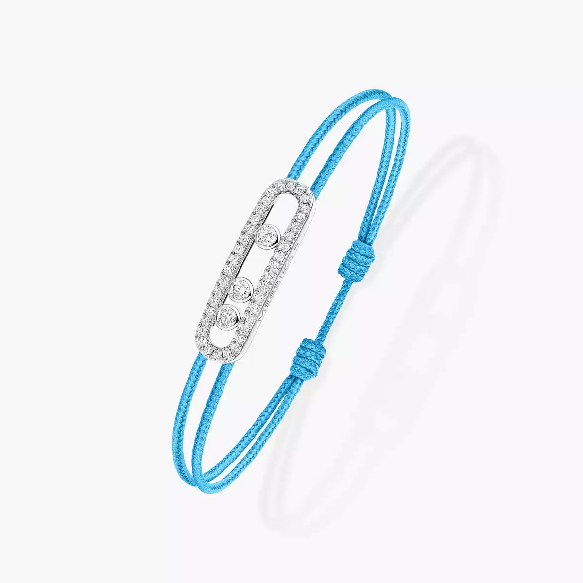 [Renovia Jewelry]MK Care(s) pink cord pavé bracelet