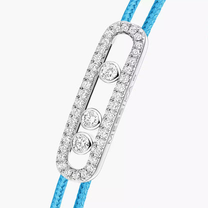 [Renovia Jewelry]MK Care(s) pink cord pavé bracelet