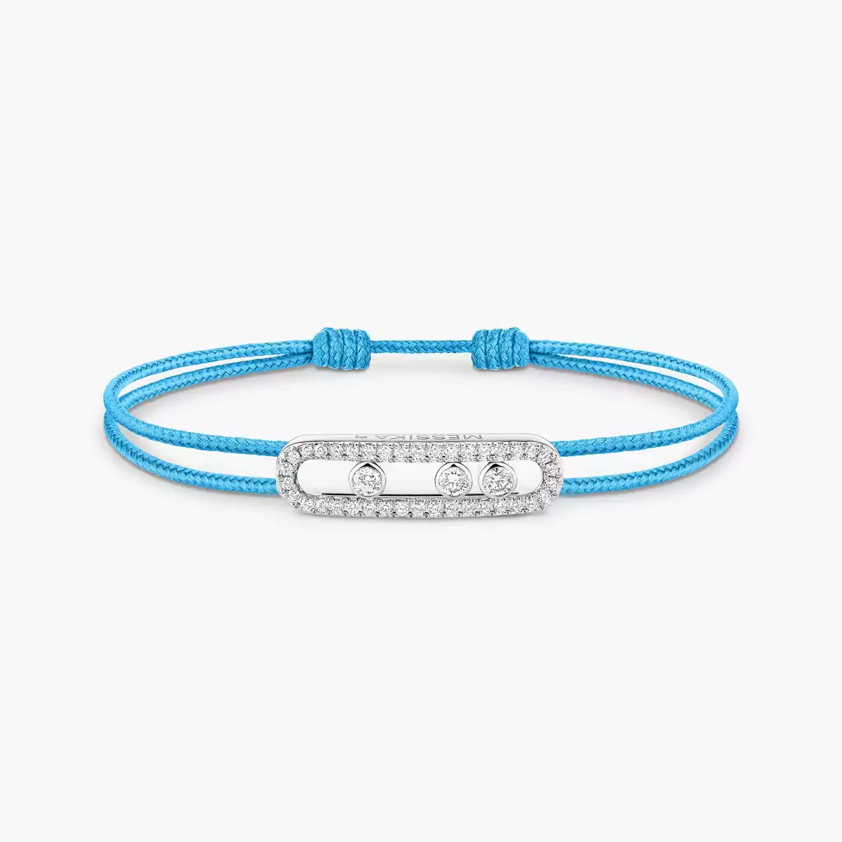 [Renovia Jewelry]MK Care(s) pink cord pavé bracelet