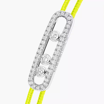 [Renovia Jewelry]MK Care(s) pink cord pavé bracelet