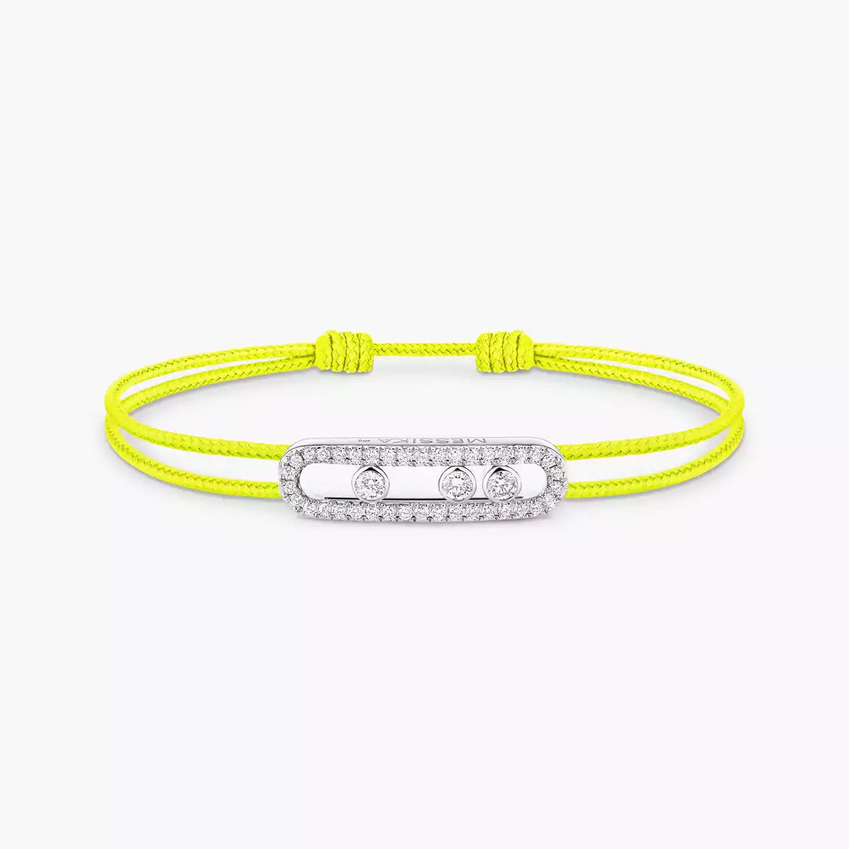 [Renovia Jewelry]MK Care(s) pink cord pavé bracelet
