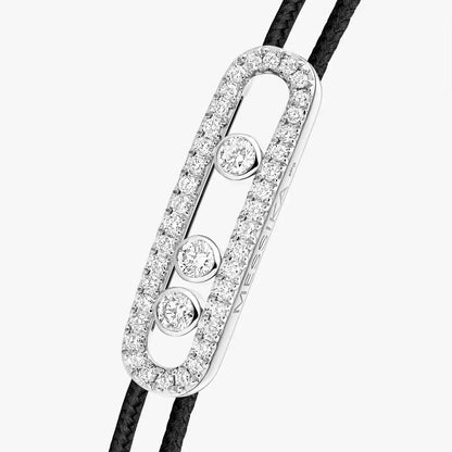 [Renovia Jewelry]MK Care(s) pink cord pavé bracelet