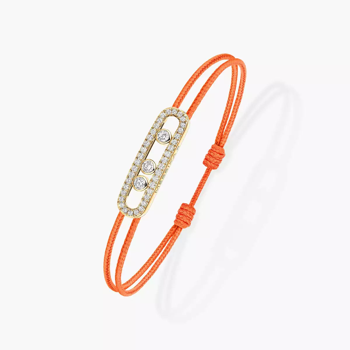 [Renovia Jewelry]MK Care(s) pink cord pavé bracelet
