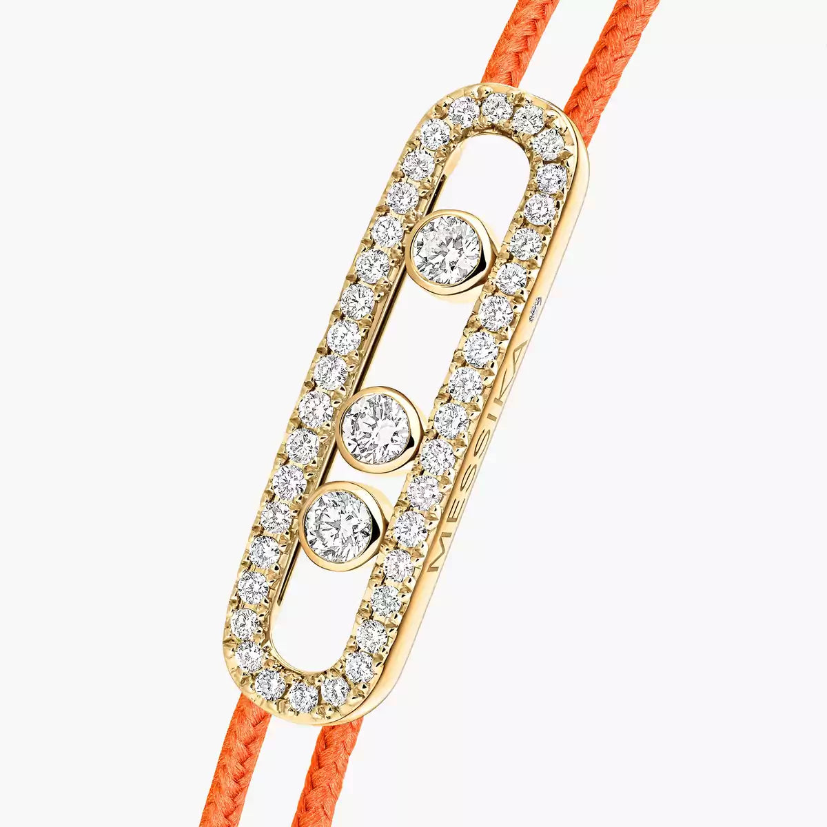 [Renovia Jewelry]MK Care(s) pink cord pavé bracelet