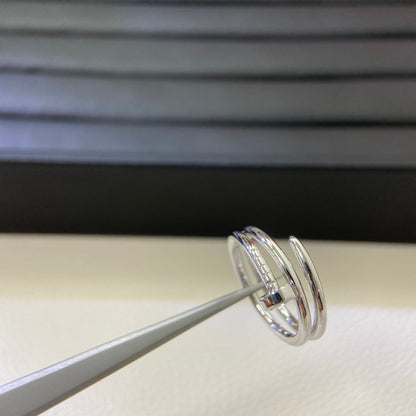 [Renovia Jewelry]SMOOTH THREE-BAND NAIL RING
