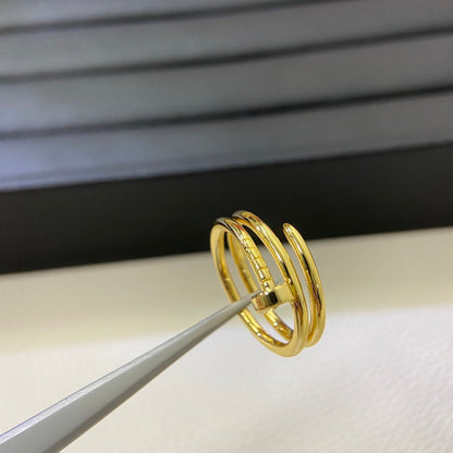 [Renovia Jewelry]SMOOTH THREE-BAND NAIL RING