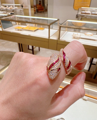 [Renovia Jewelry]BRAND NEW LUXURY RED SNAKE RING