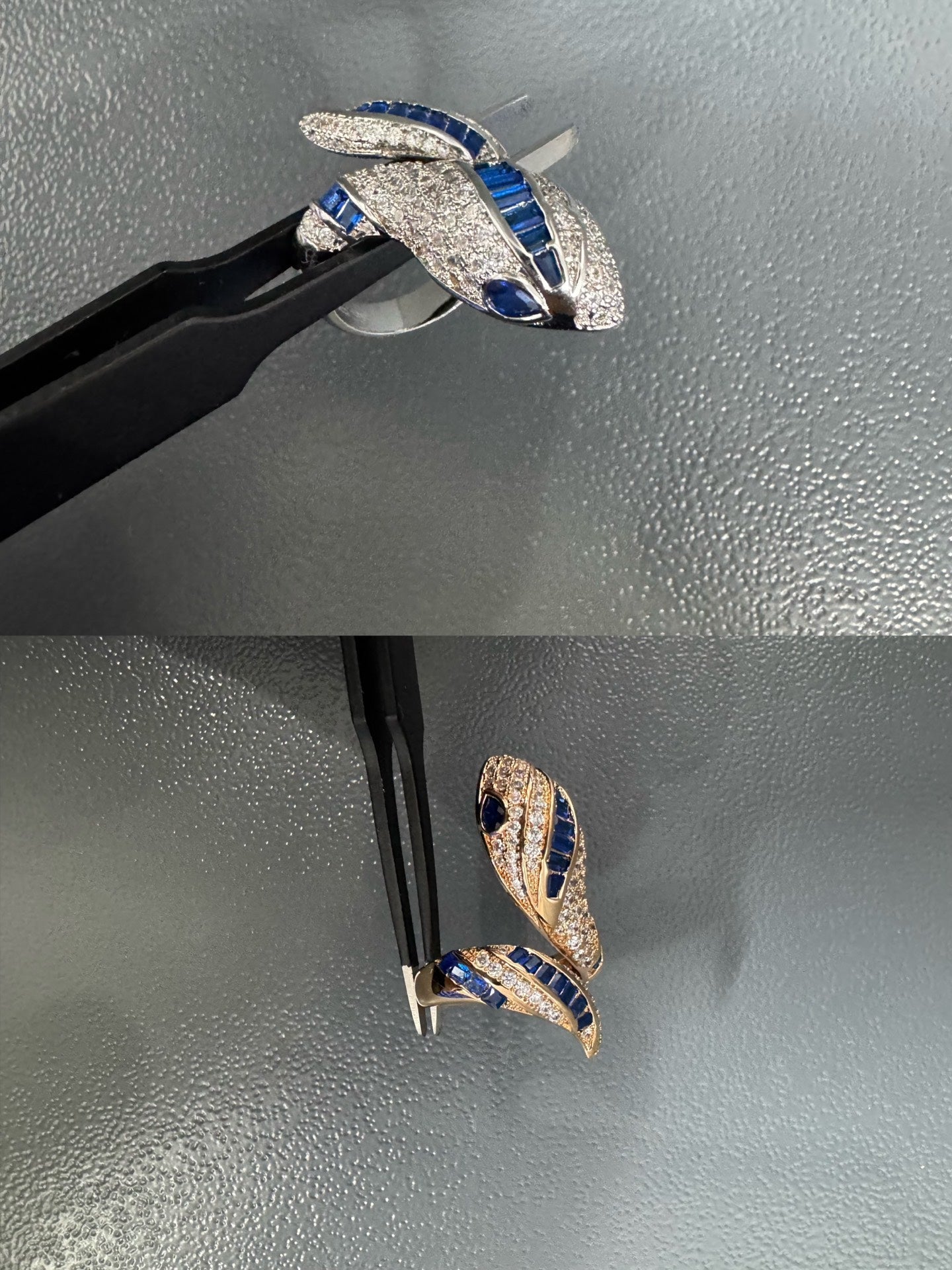 [Renovia Jewelry]BRAND NEW LUXURY BLUE SNAKE RING
