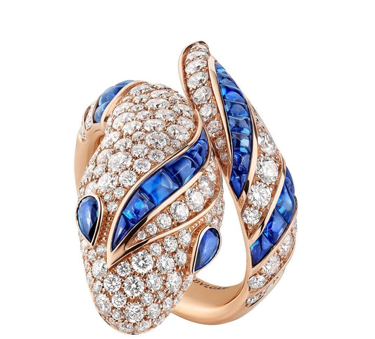 [Renovia Jewelry]BRAND NEW LUXURY BLUE SNAKE RING