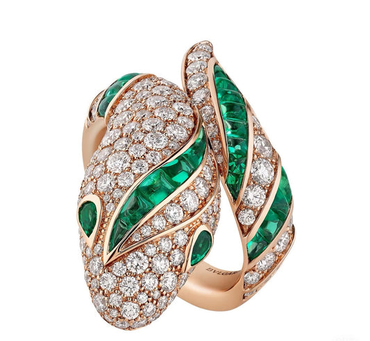 [Renovia Jewelry]BRAND NEW LUXURY GREEN SNAKE RING