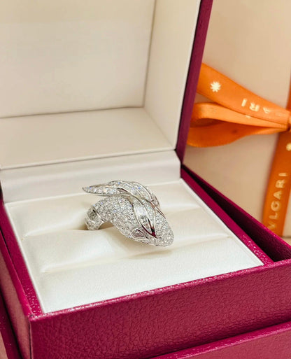 [Renovia Jewelry]BRAND NEW LUXURY SILVER SNAKE RING