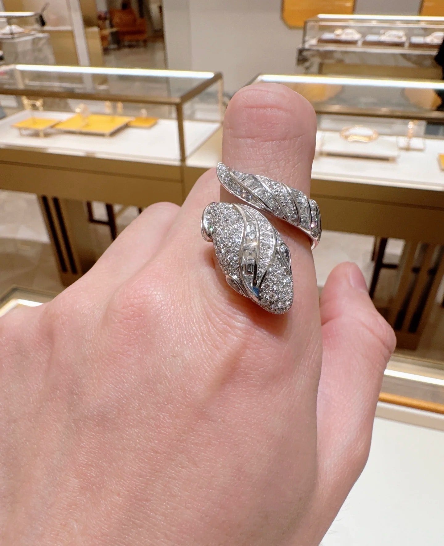[Renovia Jewelry]BRAND NEW LUXURY SILVER SNAKE RING