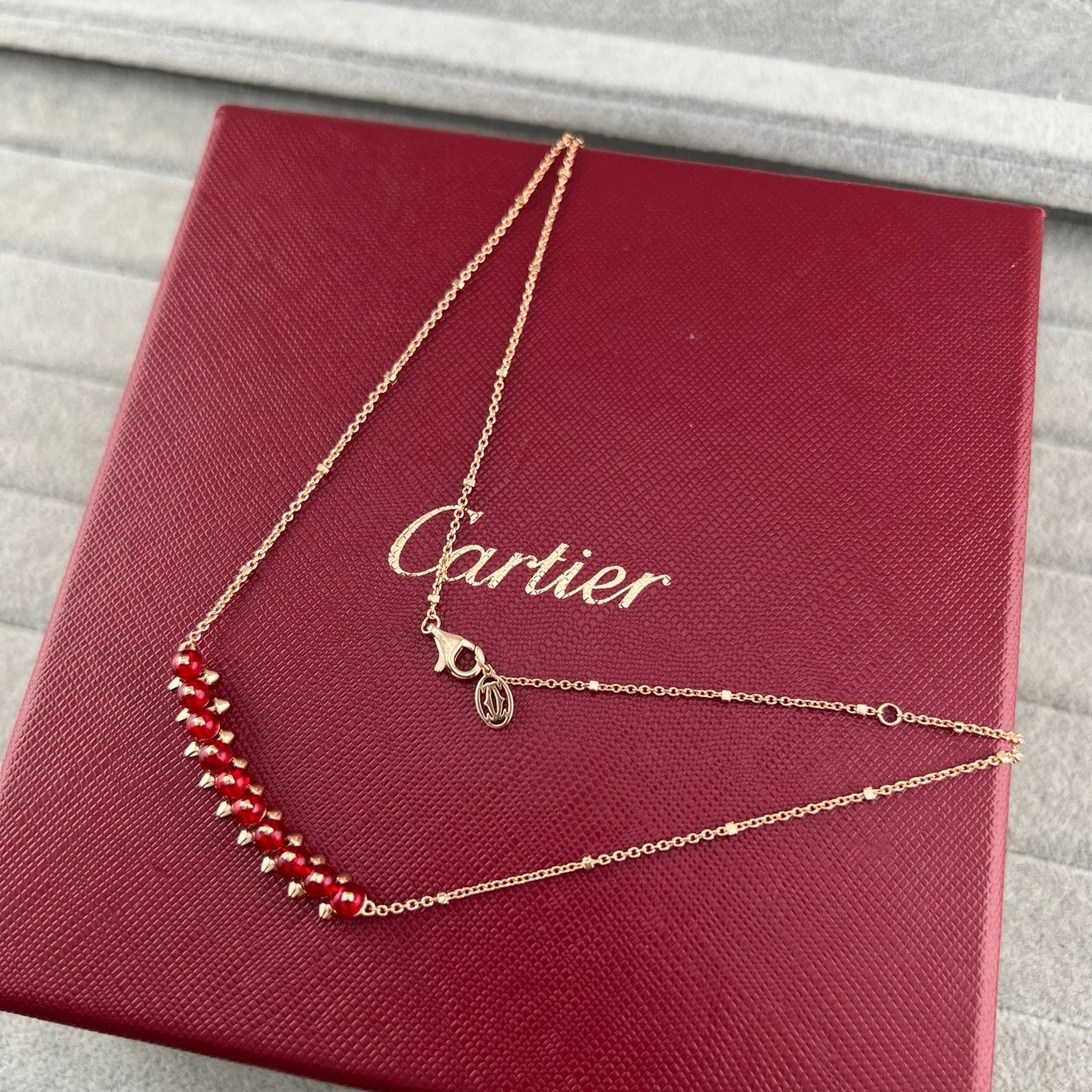 [Renovia Jewelry]NEW STUD COLORED GEM PENDANT NECKLACE