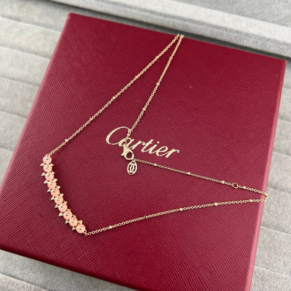 [Renovia Jewelry]NEW STUD COLORED GEM PENDANT NECKLACE