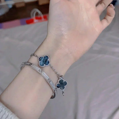 [Renovia Jewelry]CLOVER 5 MOTIF PIETERSITE BRACELET COLLECTION