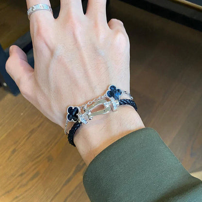[Renovia Jewelry]CLOVER 5 MOTIF PIETERSITE BRACELET COLLECTION