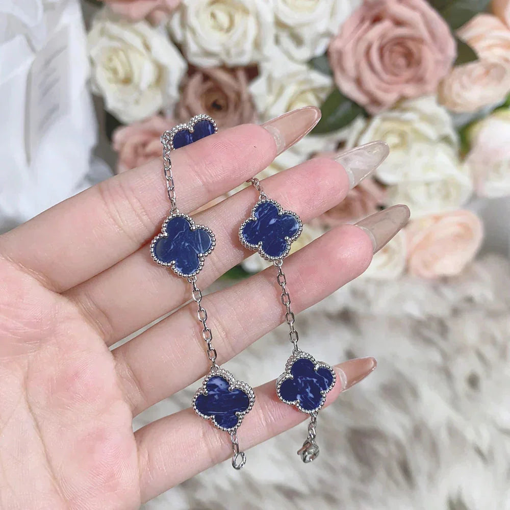 [Renovia Jewelry]CLOVER 5 MOTIF PIETERSITE BRACELET COLLECTION